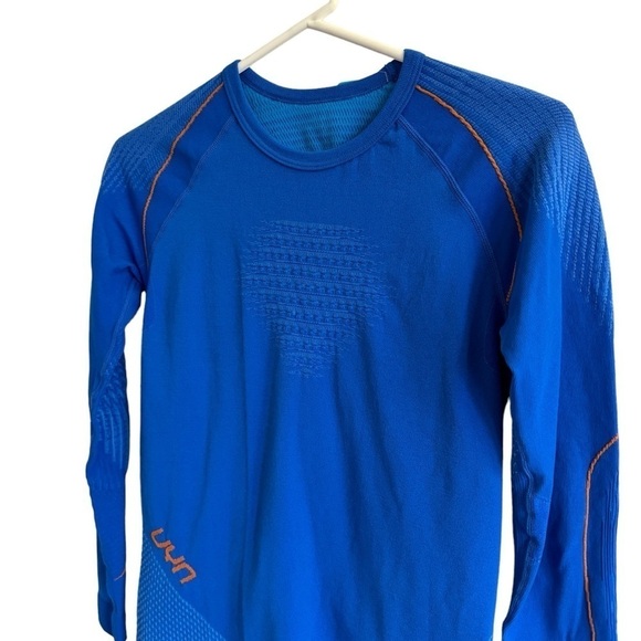 NWT UYN Evolutyon Base Layer Long Sleeve Shirt, Lapis Blue/Orange, Size L/XL - Picture 9 of 12